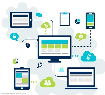 創(chuàng)意社交網(wǎng)絡(luò)插畫圖片