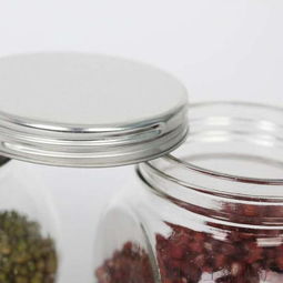 多功能扁狀儲物玻璃瓶 儲存、收納與外貿(mào)定制